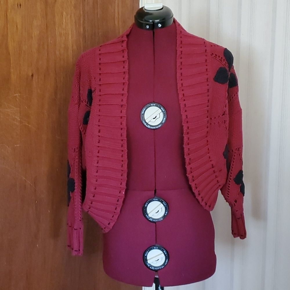 COLOR WORKS open front sweater size M